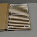 Amazon Basics Stackable Metal Kitchen Storage Shelves for Dishes, 12.5" L x 8" D x 4.5" H, Set of 2, White