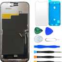 Screen Replacement for iPhone 15 Pro Max 6.7" Retina Full FHD Display COF Digitizer with Repair Tool Kits, Screen Protector, Waterproof Tape (15 PM LCD)