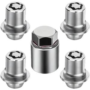 4Pcs M12x1.5 Wheel Lock Lug Nuts Set Anti-Theft Locking Lug Nuts with Wheels Lock Key Fit for 2001-22 Toyota Camry Fit for Lexus RX350 ES350 NX200T Fits for Corolla Avalon RAV4 Replace 00276-00900