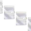 3x5 Index Cards Clear Plastic Holder Organizer Pouches Book Binder 40 Page Hold 160 Cards 4 Pack