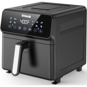 Air Fryer 6 Quart, Airfryer with All Metal Inside, 1500W Large Air Fryer Oven Combo for Family, Compact Non-Stick Square Basket, Dishwasher Safe, ETL Certified