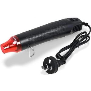 1 Pc Heat Gun for Crafts Mini Portable Handheld Hot Air Gun for DIY Crafts Embossing Epoxy Resin Shrink Wrapping Vinyl Wrap Drying Paint Clay Cup Turner Candle Making, 300w, Black