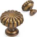 10 Pack Antique Brass Kitchen Cabinet Knobs Vintage Drawer Knobs Aged Bronze Kitchen Cabinet Hardware Zinc Alloy Handles Drawer Knobs Dresser Handles