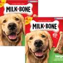 Milk-Bone Original Dog Treats for Large Dogs, 4 Pound (Pack of 2), Crunchy Biscuit Helps Clean Teeth, BB Date: 10/21/26