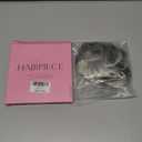 CJL HAIR Large Messy Bun Hair Piece Wavy Curly Scrunchies Synthetic Chignon Ponytail Hair Extensions Thick Updo Hairpieces for Women Salt and Pepper