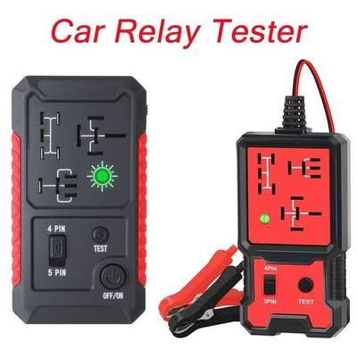 Relay Tester 12V 4 and 5 pin Automotive Car Relay Tester, Quickly Diagnose Faulty Relays, Compact, Cordless, Battery-Free，Universal Auto Relay Test Kit for Cars Trucks