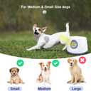 Automatic Dog Ball Launcher, Dog Ball Throw Launcher, 3 Adjustable Distance 20-45FT, with 6 2.3-inch ETPU Balls, for Small/Medium Dogs, Outdoor Interactive Toys