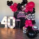 Black Shimmer Wall Backdrop 48 Pcs - 8x6ft Glitter Sequin Photo Booth Background for Wedding Birthday Party Anniversary Decor, Reusable & Easy to Install with Zip Ties Included