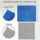 MagicFiber Microfiber Cleaning Cloth - Higher Quality, Larger Size - Micro Fiber Cloth for Cleaning Rags, Dust Cloths, Kitchen Dish Towels (12 Pack, 13”x11”)