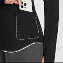 baleaf Women's Thermal Shirts Fleece Lined Tops Long Sleeve Mock Neck Cold Weather Running Workout Gear Pocket Thumbhole (S)