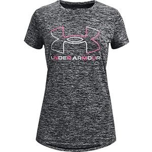 Under Armour Girls' Tech Big Logo Twist Short Sleeve T-Shirt (Medium)