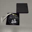 Our First Christmas Together Ornament 2025 - Wedding Gifts for Couples Unique, Newlywed Gift for Couples 2025, Mr and Mrs Gifts, Bridal Shower Gift, 1st Christmas Married Glass Ornament