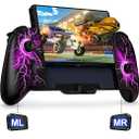 Gammeefy JC200 Switch Controller - Hall Effect One-Piece Wireless Switch Joypad (No Drift, No Deadzone) with 9 Color Lights for Nintendo Switch/Switch OLED