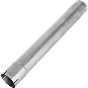 Silver Galvanized Straight Exhaust Pipe Tubing Steel 30 Inch Long 4 Inch OD