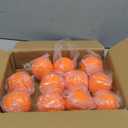 Dimpled Softballs, 12 Pack - 11-Inch Pitching Machine Softballs for Hitting and Fielding Practice (orange)