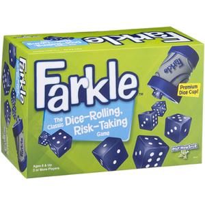 Farkle Classic Dice Game  Premium Kids Games, Dice Games, Family Games, Travel Games, Adult Games, Board Games, Dice Cup, Dice Set, Farkle Score Sheets Included, Ages 8+