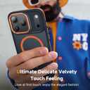 Magnetic 3 in 1 for iPhone 17 Pro Max Case, [Omni-Directional Protection] with 1x Screen Protector + 1x Camera Cover, [Seamless Work with Magsafe] Protective Case for iPhone 17 Pro Max Cosmic Orange