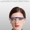 Safety Goggles Over Glasses, Anti-Fog Safety Glasses with Clear Wide-Vision Lenses, Adjustable Temples, Lightweight Goggles for Men & Women