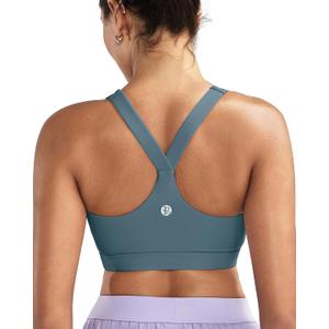 RUNNING GIRL Sports Bras for Women High Support Moulded Cup High Impact Sports Bras Racerback Workout Running Yoga Bra (XXL)