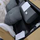 97" Oversized Sectional Couch, L Shaped Couch with Storage Ottoman, Modern Modular Sofa with Deep Seat, Sectional Couches for Living Room and Office, Dark Grey (Fluffy Fabric)