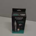 Conair Men Ear, Nose and Eyebrow Trimmer, Patented 360 Bevel Blade for No Pulls, Nicks or Cuts Guaranteed, Nose Hair Trimmer for Men, Non-Slip Grip, 5-Piece Kit with Travel Case (1 Count (Pack of 1))