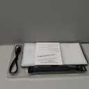 Large 2-in-1 Led Car Vanity Mirror with 20X Strong Magnification,10" Sun Visor Mirror with 3-Color Dimmable Rechargeable LED Lights,Car Makeup Mirrors with Secure Reinforced Flexible Mount