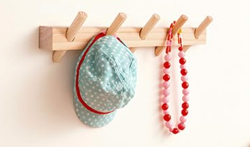 Solid Wooden Coat Rack Wall Mount,Removable Wood Wall Hooks for Hanging,Installation in Entrances Bathrooms and Utility Rooms for Storage(Black, 5 Hooks)