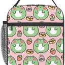 Insulated Lunch Box for Girls Boys Women Kids Frog Lunch Box for Work,Picnic,School,Travel,Hiking, Beach or Fishing Polyester Frog Lunch Bag Cute Frog