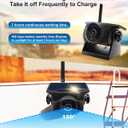 1080P Solar Magnetic Wireless Backup Hitch Camera | Night Vision, 365-Day Standby, waterproof rechargeable battery, compatible with iPhone, iPad and Android devices