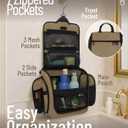 D&D Wanderlust D&D Hanging Travel Toiletry Bag for Men and Women – Cosmetics, Makeup and Toiletries Organizer Kit with 10 Compartments