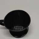 NBYHZLS Handmade Pour Over Ceramic Coffee Dripper - Authentic Brewing Experience for Camping, Office, and Home (Black)