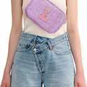 Uygafly Birthday Gift for Kids Teen Girls - Graduation Gifts for Girl,Personalized Fanny Pack Crossbody Bag Purse for Preppy - Gift for 6-10 Year Old Girls - L,Lavender