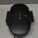 Bakers Friend Double Belgian Waffle Maker Thick, 2 X 6 Round Waffle Maker, Belgium Waffle Iron, Waflera Electrica with Non-stick Plates, 1200W, Perfect for Kids & Family Breakfast, Graphite