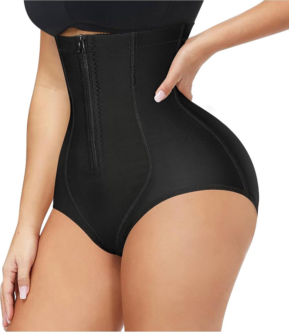 Gotoly Women Butt Lifter Shapewear Panties Waist Trainer Body Shaper Hi-Waist Tummy Control Slim Smooth Panty (3X-Large, Black)