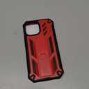 FNTCASE for iPhone 15 Case: for iPhone 14 Case & iPhone 13 Case [Built-in Screen Protector & Kickstand] [Military Grade Drop Protection] Heavy Duty Full Protective Shockproof TPU Phone Cover - Red