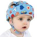 Baby Safety Helmet Toddler Children Headguard Infant Head Cushion Protective Harnesses Cap Soft Adjustable Kid Safety Hat Head Protector (Football Blue)