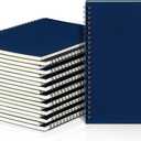 Yahenda 18 Pcs Spiral Notebook Bulk A5 Journal Lined 8.3'' x 5.5'' Writing Composition Paper Small Notepad Subject Notebook for Students Office Business Back to School Supplies (Deep Blue)