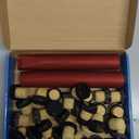PVC Heat Shrink Capsules 40 Count Red & 40 Pcs Wine Bottle Cork Stoppers, Wine Preservation Set For Cruise, Caps Shrink Wrap Sleeves Seal Tops, Capsules For Making Cellars