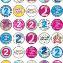 30x 2nd Birthday Cupcake Toppers – Edible Happy Birthday Décor, Wafer Sheet Cake Decorating