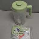 Electric Formula Pitcher, 36 oz Baby Formula Mixing Pitcher, Automatic Baby Formula Mixer, Bidirectional Stirring Breastmilk Pitcher, Locking Lid Smooth Formula Maker Milk Storage for Fridge (Green)