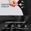 Pioneer Camp Women's Flare Yoga Pants Bootcut Flared Leggings with Pockets High Waist Tummy Control Bell Bottoms Gym Workout (Large, Black)