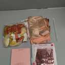 58th Rose Gold Birthday Party Decorations for Women, Rose Gold Happy Birthday Banner, Fringe Curtains, Heart Foil Balloons, Confetti Balloons, Cake Topper for 58th Birthday Decorations