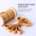 3 x AuroTrends Khaki Velvet Ribbon, 3/8" x 15Yd, 3 Rolls - Christmas Decoration