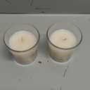 Glade 1-Wick Scented Candle Jar, Sheer Vanilla Embrace, Air Freshener Infused with Essential Oils, 4.08 Oz, 2 Count