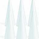 Fun Express Large White Foam Cones 12 Inch - Premium Styrofoam Craft Foam Shapes for DIY Christmas Trees, Centerpieces & Decorations | Set of 6 Polystyrene Cones for Arts and Crafts Projects