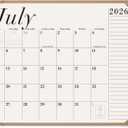 Jotsome Desk Calendar 2026-2027 with Desktop Mat, Large Desk Pad Calendar From Now to June 2027 22x17 inch, Desk Blotter Calendar for Home and Office, Easy Organizing (Apricot, 17" x 22")