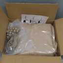 10x20 Canopy Replacement Cover, Carport Replacement Canopy Top Cover for 10' x 20' Frame, 800D Heavy Duty Waterproof & UV Protected Car Canopy with Ball Bungees (Frame is not Included) (Beige)