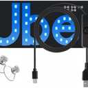 Led Light for Car,USB LED Light Sign for Drivers,Windshield Taxi Sign with Scrolling Display, Easy Suction Cup Installation for Cars, Trucks, SUVs