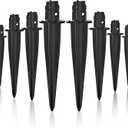 Metal Ground Stakes for Solar Lights, 0.78" Diameter x 5.3" Height – Compatible Only with 0.8" Poles, Not for Larger or Smaller Sizes (8 Pack)