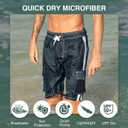Kanu Surf Mens Barracuda Swim Trunks  (Blue, XXL)